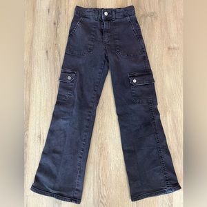 Zara Wide Leg Cargo jeans in Navy Blue